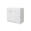 Foremost MXWV3621 Monterrey Series Vanity, Flat White, 2-Drawer -Hardware Furniture 0422865 a071