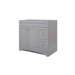 Foremost MXGV3621 Monterrey Series Vanity, Cool Gray, 2-Drawer