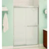 MAAX 135663-900-305 Aura Sliding Shower Door, Clear Glass, Tempered Glass, Semi Frame, 2-Panel, Glass, 1/4 In Glass -Hardware Furniture 0689026 60cc