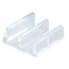 Prime-Line M 6059 Shower Door Bottom Guide, Sliding, Plastic, Clear - Pack Of 2 -Hardware Furniture 0731299 30c8