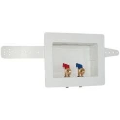 Eastman 60245 Washing Machine Outlet Box, 1/2, 3/4 In Connection, Brass