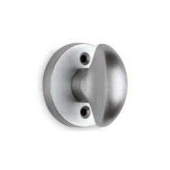 Omnia 103/238.3 Modern Closet Turnpiece With 2-3/8" Backset Satin Chrome Finish