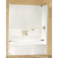 STERLING 71044100-0 Performa 60 In. X 30 In. X 60-1/4 In. Tub And Shower Wall Set In White