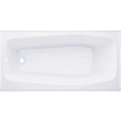 Kohler K-715-0 Villager 60 In. Left-Hand Drain Rectangular Alcove Bathtub In White