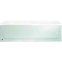 Bootz Industries 011-3673-00 Aloha AFR 60 In. Left Drain Raised Outlet Rectangular Alcove Soaking Bathtub In White