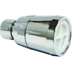 Plumb Pak PP825-3 Economy Series Shower Head, 2.5 Gpm, 1/2 In Connection, Plastic, Chrome