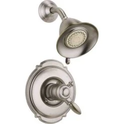 Delta T17255-SS Victorian 1-Handle Shower Only Faucet Trim Kit In Stainless (Valve Not Included)