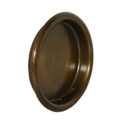 Don Jo 125609 2-1/8" Round Finger Pull Antique Brass Finish