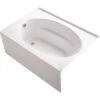 Kohler K-1113-LA-0 Windward 60 In. X 42 In. Acrylic Alcove Bathtub With Integral Apron And Left-Hand Drain In White -Hardware Furniture 126422 usn