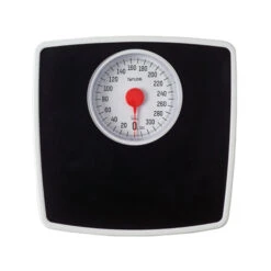 TAYLOR 483250732 Bathroom Scale 330 Lb Analog Black Black