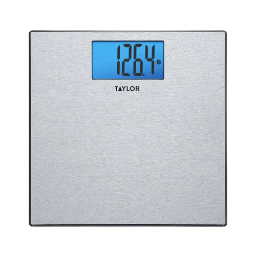 TAYLOR PRECISION PRODUCTS 741341033W Bath Scale, Digital, Textured Stainless Steel, 400-Lb. 3 TAYLOR PRECISION PRODUCTS 741341033W Bath Scale, Digital, Textured Stainless Steel, 400-Lb.