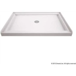 DreamLine DLT-1136480 SlimLine 48 In. W X 36 In. D Single Threshold Shower Base In White