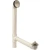 Westbrass 494244H-07 Illusionary Overflow 12 In. X 4 In. Sch. 40 PVC Bath Drain Kit In Satin Nickel -Hardware Furniture 206452860 usn