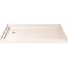 DreamLine DLT-1134601-22 SlimLine 34 In. D X 60 In. W Single Threshold Shower Base In Biscuit With Left Hand Drain -Hardware Furniture 206641080 usn
