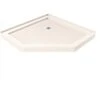 DreamLine DLT-2038380-22 SlimLine 38 In. X 38 In. Neo-Angle Shower Tray In Biscuit -Hardware Furniture 206641372 usn