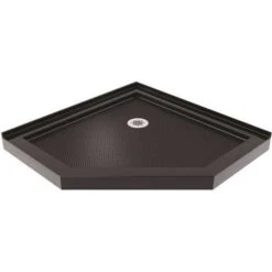 DreamLine DLT-2038380-88 SlimLine 38 In. X 38 In. Neo-Angle Shower Tray In Black