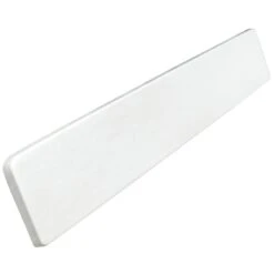 Foremost WS22R Right Handed Side Splash, 22 In OAL, 3-1/2 In OAW, 3/4 In OAH, Marble, Solid White