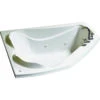 MAAX 102724-091-001 Cocoon 6054 Series Bathtub, 38 To 76 Gal Capacity, 59-3/4 In L, 53-7/8 In W, 21 In H, Acrylic, White -Hardware Furniture 2354637 7a5b