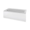 Delta 40034L Classic 400 Series Shower Bathtub, 70 Gal Capacity, 60 In L, 32-1/2 In W, 18 In H, Procrylic Acrylic, White -Hardware Furniture 245034 72d3
