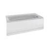 Delta 40034R Classic 400 Series Shower Bathtub, 70 Gal Capacity, 60 In L, 32-1/2 In W, 18 In H, Procrylic Acrylic, White -Hardware Furniture 246083 fa52