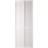 Masonite 096613524080121R1100 24 In. X 80 In. Textured Full Louver Painted White Solid Core Wood Bi-Fold Door 2 Masonite 096613524080121R1100 24 In. X 80 In. Textured Full Louver Painted White Solid Core Wood Bi-Fold Door -Hardware Furniture 2479239 usn