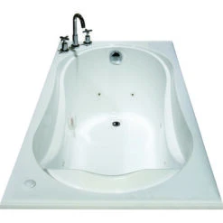 MAAX 102722-091-001 Cocoon 6032 Series Bathtub, 40 To 52 Gal Capacity, 59-7/8 In L, 31-7/8 In W, 20-1/2 In H, Acrylic