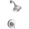 Kohler K-TS10583-4-CP Bancroft 1-Spray 6.8 In. Single Wall Mount Fixed Shower Head In Polished Chrome 2 Kohler K-TS10583-4-CP Bancroft 1-Spray 6.8 In. Single Wall Mount Fixed Shower Head In Polished Chrome -Hardware Furniture 301066158 usn