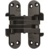 SOSS 218US19 1-1/8 In. X 4-5/8 In. Black E-Coat Invisible Hinge -Hardware Furniture 302352522 usn