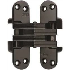 SOSS 218US19 1-1/8 In. X 4-5/8 In. Black E-Coat Invisible Hinge