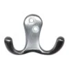 Don Jo 302619 Side By Side Coat Hook Satin Nickel Finish -Hardware Furniture 302619