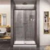 DreamLine SHDR-0948720-06 Infinity-Z 44 To 48 In. X 72 In. H Semi-Frameless Sliding Shower Door In Oil Rubbed Bronze -Hardware Furniture 303842355 usn