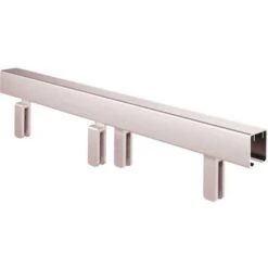Delta SDLMT60-C-R 60 In. Frameless Mod Soft-Close Sliding Bathtub Door Track Assembly Kit In Chrome For 1/4 In. Glass