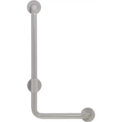Ponte Giulio USA G25JBL20D2 36 In. Contractor Antimicrobial Vinyl Coated L-Shape Grab Bar In Light Gray