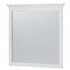 Foremost HOWM3232 Hollis Series Framed Mirror, 32 In L, 32 In W, White Frame -Hardware Furniture 3393071 b688