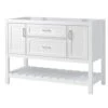 Foremost LSWV4822D Lawson Series Vanity Cabinet, 48 In W Cabinet, 21-1/2 In D Cabinet, 34 In H Cabinet, Wood, White 1 Foremost LSWV4822D Lawson Series Vanity Cabinet, 48 In W Cabinet, 21-1/2 In D Cabinet, 34 In H Cabinet, Wood, White -Hardware Furniture 3393196 2cc4