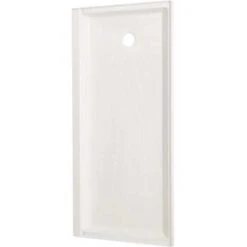 Mustee 3060L Caregiver ShowerTub 30 In. X 60 In. Single Threshold Shower Base In White