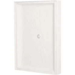 Mustee 3448M Durabase 34 In. X 48 In. Single Threshold Shower Floor In White