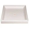 DURABASE 3636M Shower Base, 36 In L, 36 In W, 5-1/2 In H, Fiberglass, White -Hardware Furniture 3557736 usn
