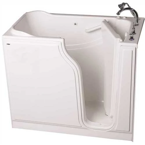 American Standard 3559086 GELCOAT WALK-IN BATH, COMBINATION, RIGHT-HAND WITH QUICK DRAIN AND FAUCET, WHITE, 30 IN. X 52 IN 3 American Standard 3559086 GELCOAT WALK-IN BATH, COMBINATION, RIGHT-HAND WITH QUICK DRAIN AND FAUCET, WHITE, 30 IN. X 52 IN