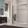 Foremost CVSS4872-CL-SV Cove 48 In. X 72 In. H Semi-Framed Sliding Shower Door In Silver With 1/4 In. Clear Glass -Hardware Furniture 3569114 usn