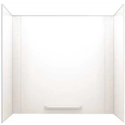 Swan GN-58.010 30 In. X 60 In. X 58 In. Easy Up Adhesive Alcove Tub Surround In White