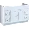 Hardware House 419895 Base Cabinet Aspen Gloss Snow White 48" W X 21" D X 31.5" H Gloss