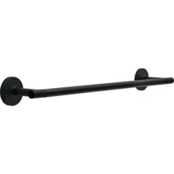 Delta LDL18-MB Towel Bar Lyndall Matte Black 18" L Die Cast Zinc Matte