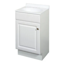 Zenith Products RBC18WW Vanity Combo Single White 18" W X 16" D X 35" H White