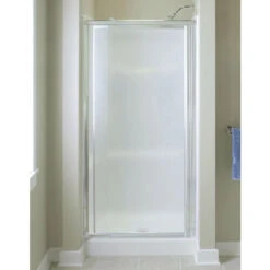 STERLING 1530D-36S Shower Door Ensemble 69" H X 36" W Silver Silver Framed Silver