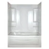 Peerless 39240 Bathtub Wall Vantage 58" H X 27.5" W X 61" L White High Gloss -Hardware Furniture 4594289 A.eps High