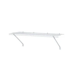 ClosetMaid 103100 Shelf Kit, 60 Lb, 36 In L, 12 In W, Steel, White