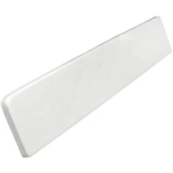 Foremost WW19R Right Handed Side Splash, 19 In OAL, 3-1/2 In OAW, 3/4 In OAH, Marble, White