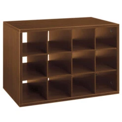 Organized Living 7315-0424-28 Shoe Rack Bracket 4.75" H X 5.5" W X 14" L Wood Chocolate Pear