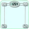 TAYLOR 75274192 Bathroom Scale, 400 Lb Capacity, LCD Display, Metal Housing Material, Clear, 13.38 In OAW, 13.41 In OAD -Hardware Furniture 5055637 7b22